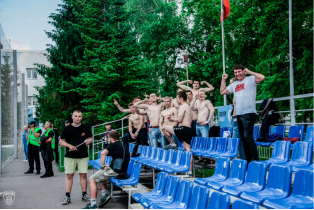 Фан-сектор на матче Зенит-Пенза